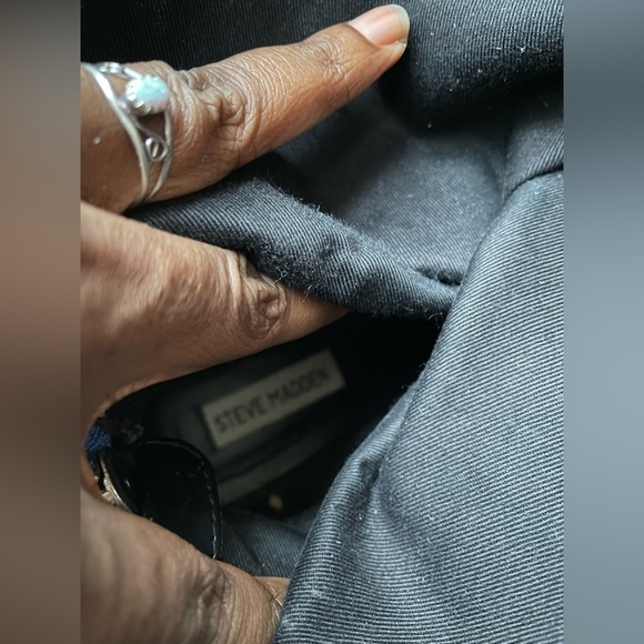 STEVE MADDEN P-Loops Knee High Boots Women’s Size  9 Leather Black Grey - Picture 2 of 11